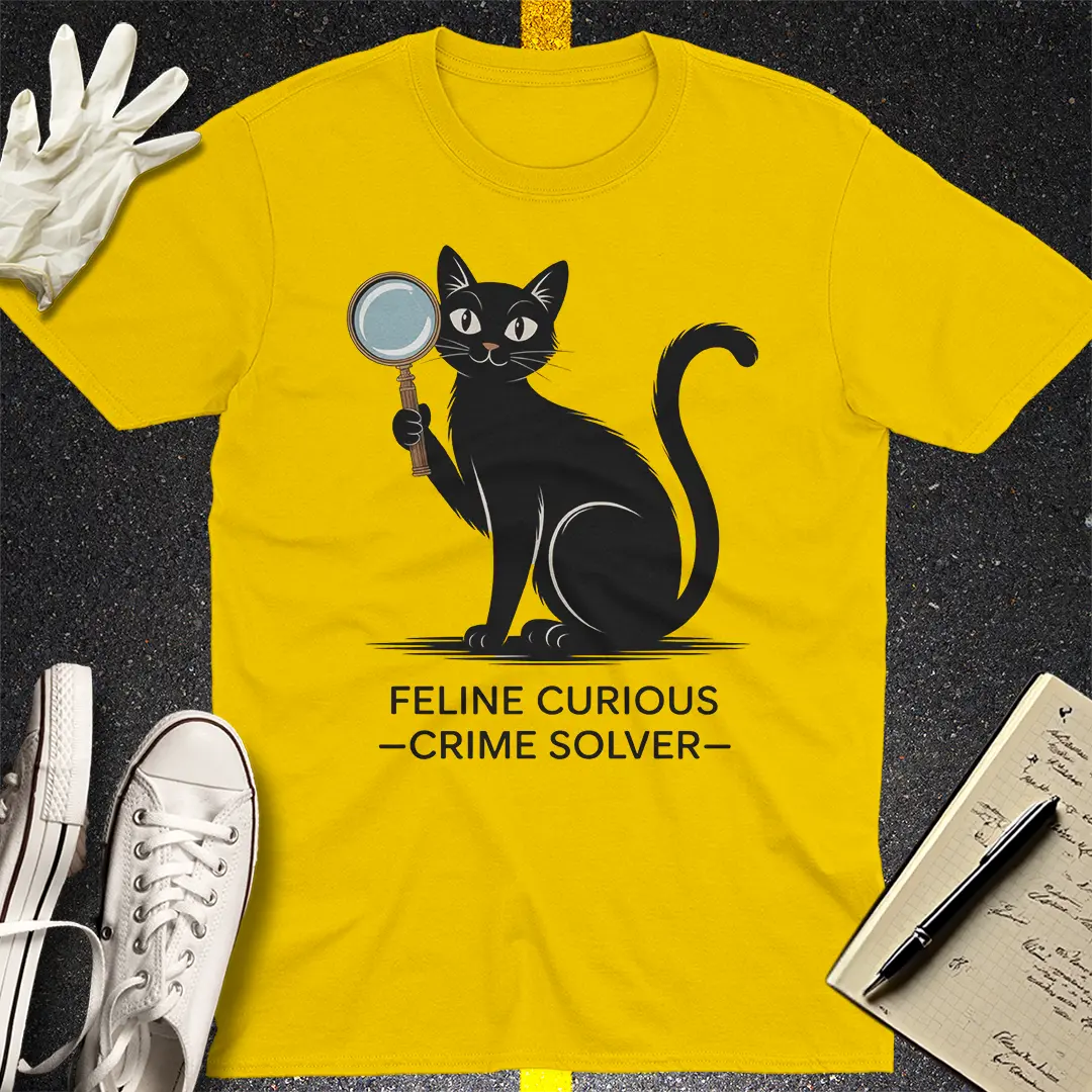 Feline Curious Crime Solver T-Shirt