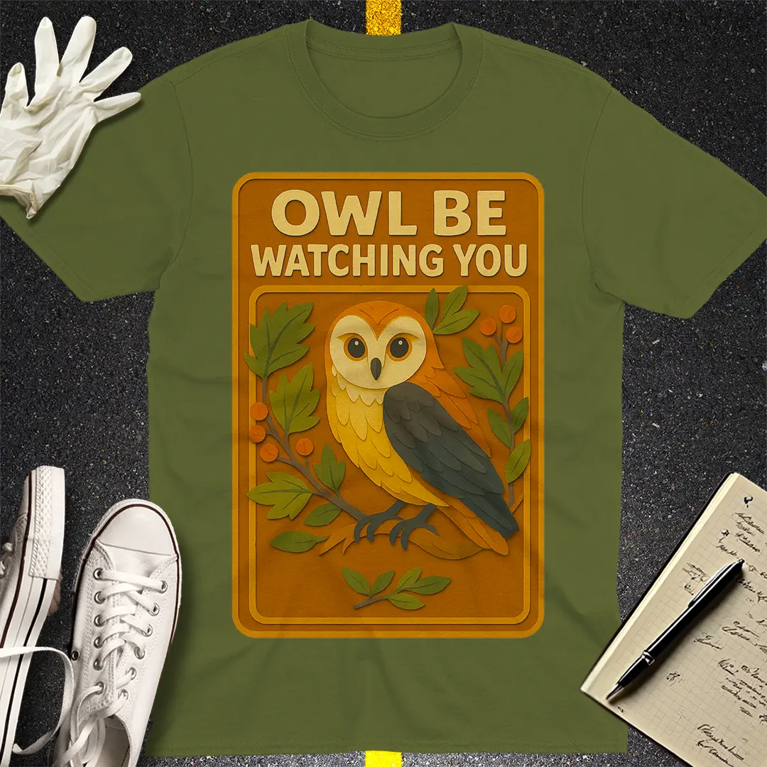 Owl Be Watching You T-Shirt Style001