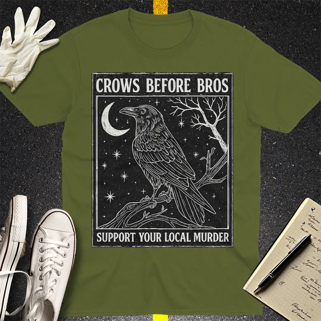 Crows Before Bros T-Shirt Style001