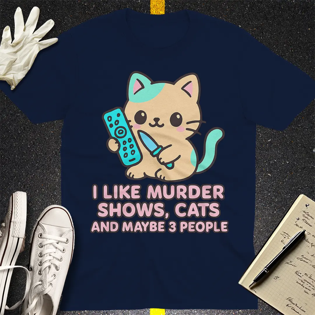 Murder Shows & Cats T-Shirt Style001