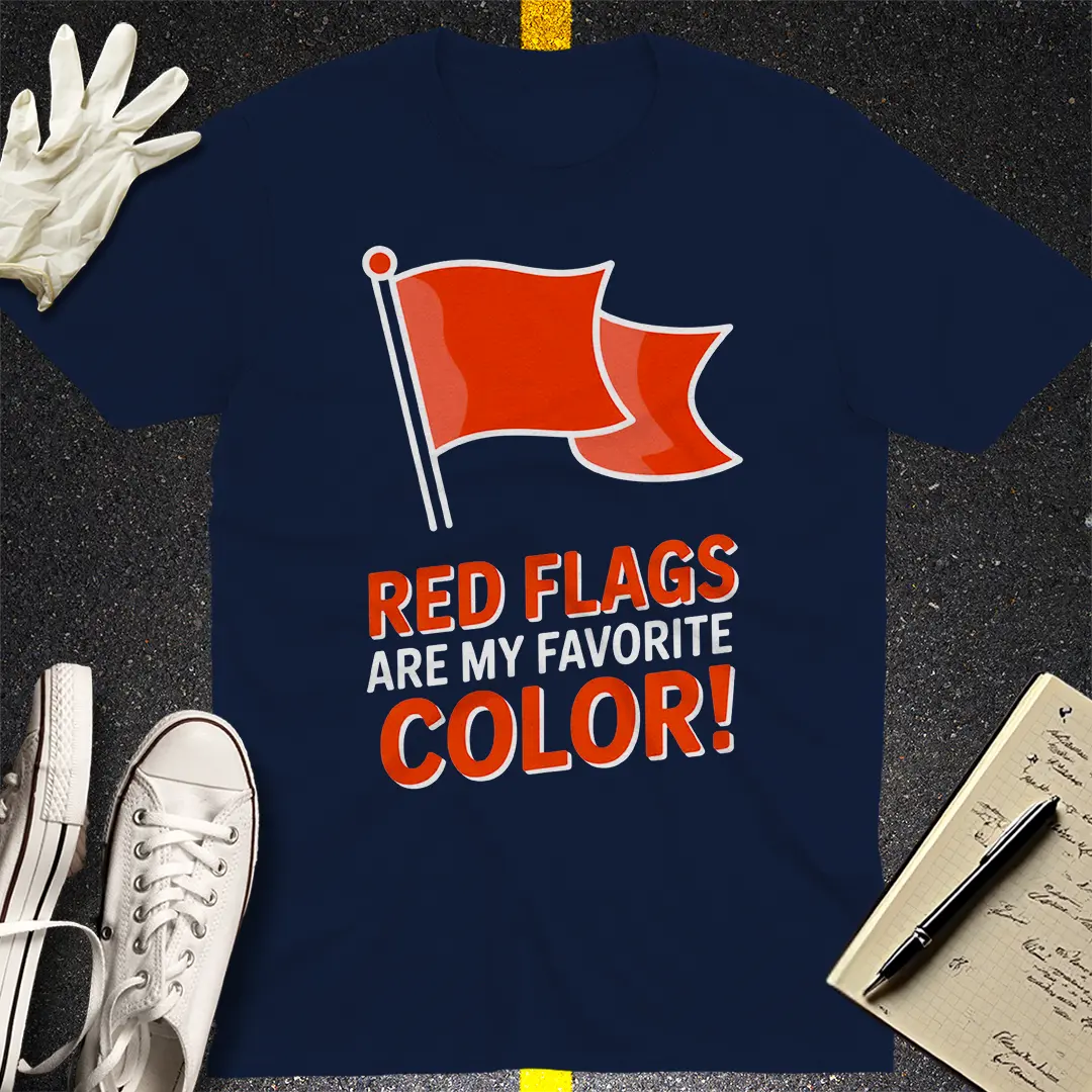 Red Flags Are My Favorite Color T-Shirt Style001