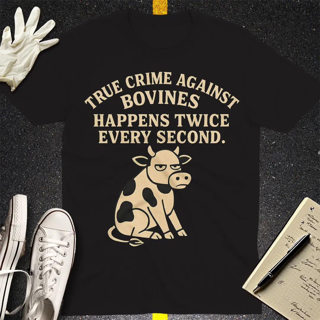 True Crime Against Bovines T-Shirt