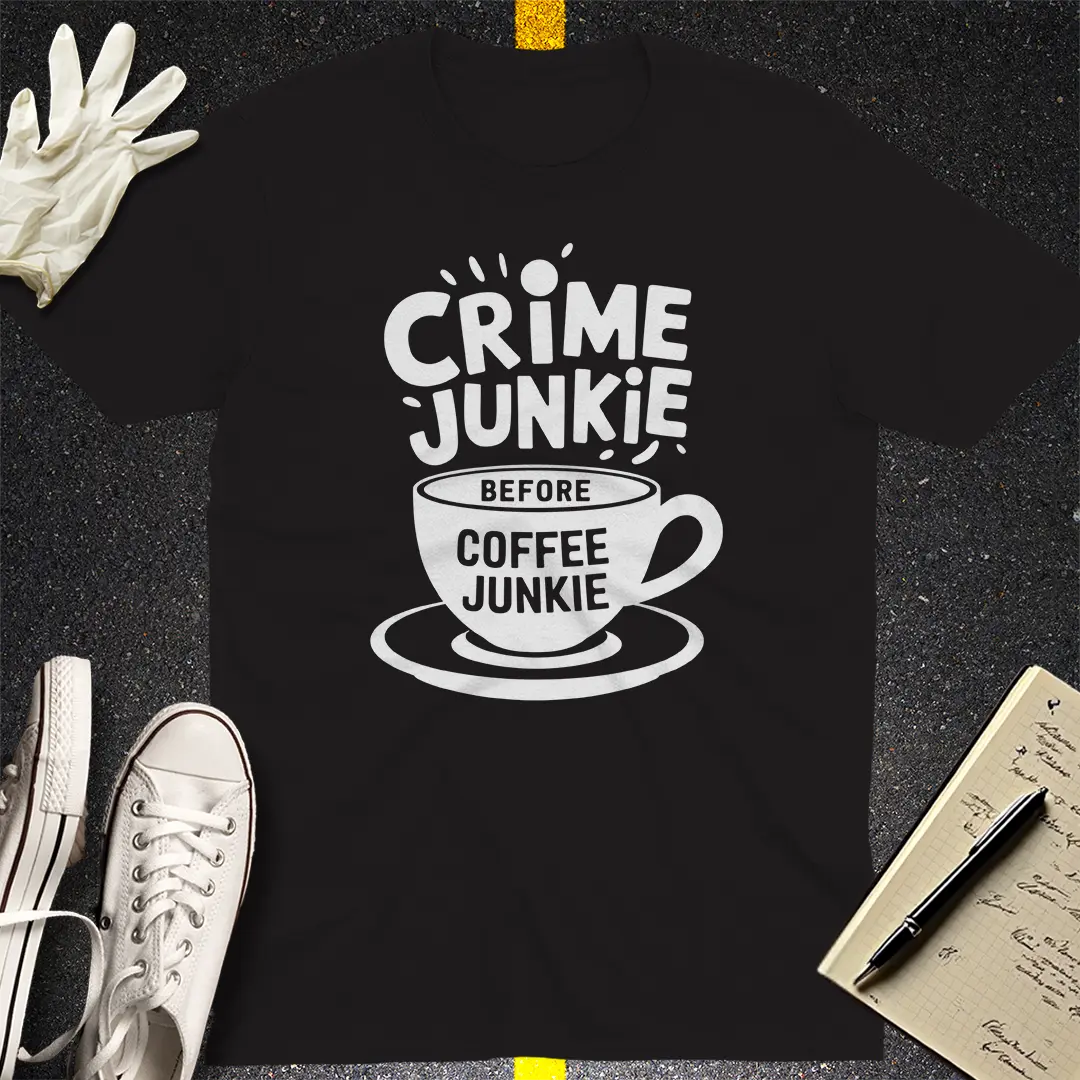 Crime & Coffee Junkie T-Shirt