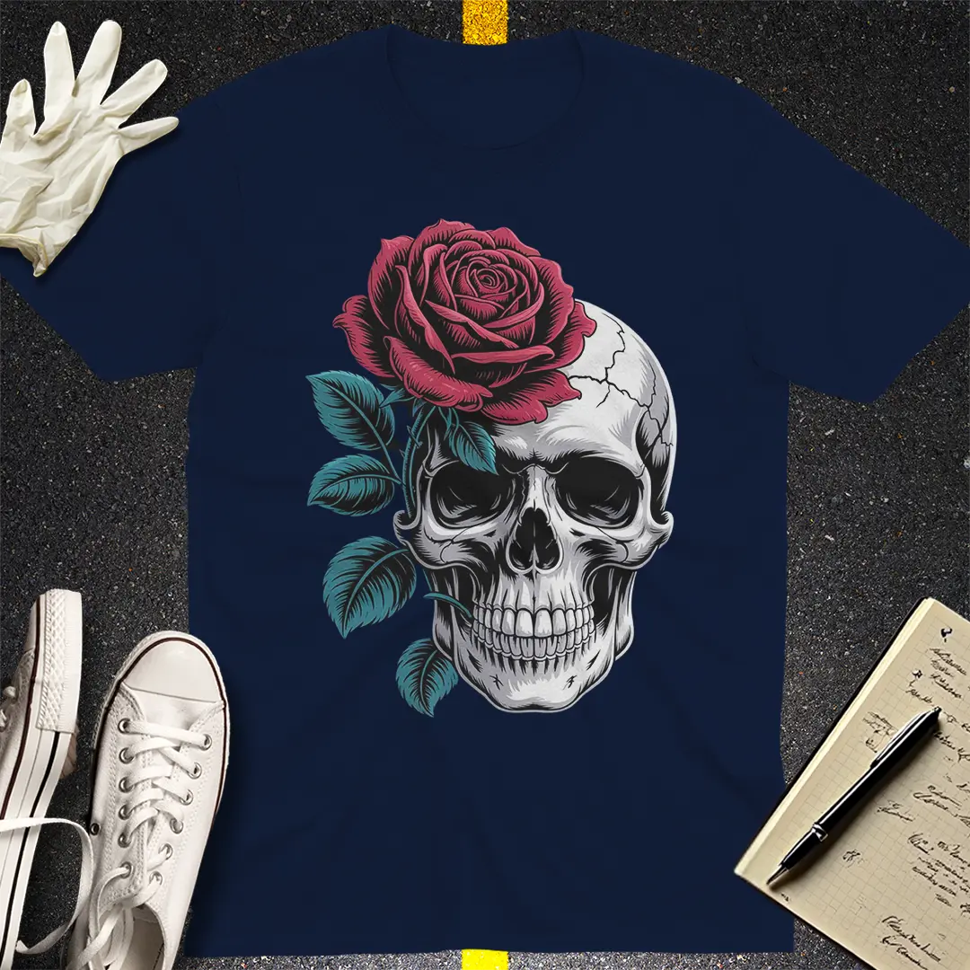 Rose & Skull Fusion T-Shirt