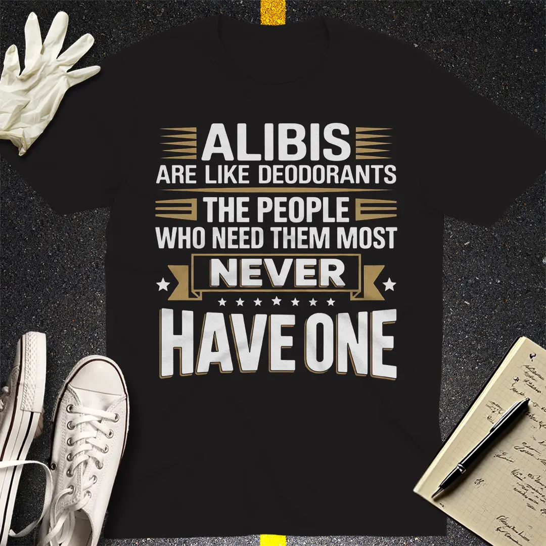 Alibis Are Like Deodorants T-Shirt