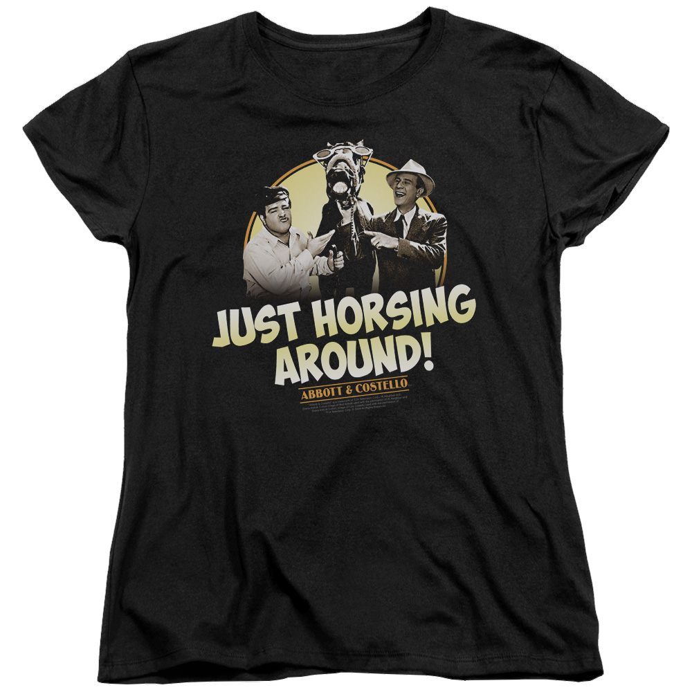 Abbott and Costello Horsing Around - Women's T-Shirt