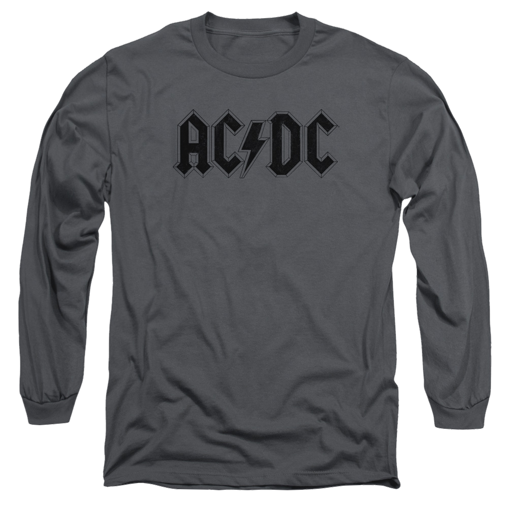 AC/DC Worn Logo - Men's Long Sleeve T-Shirt