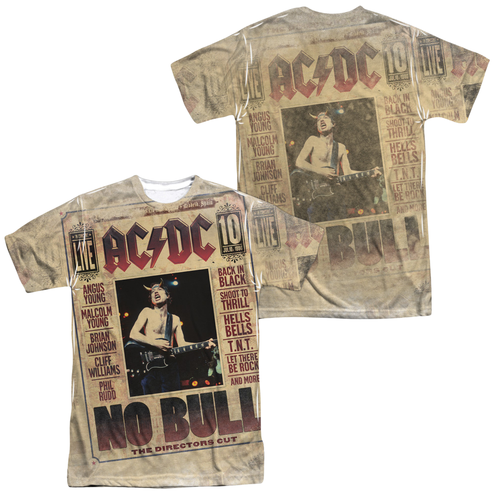 AC/DC No Bull Men's All Over Print T-Shirt