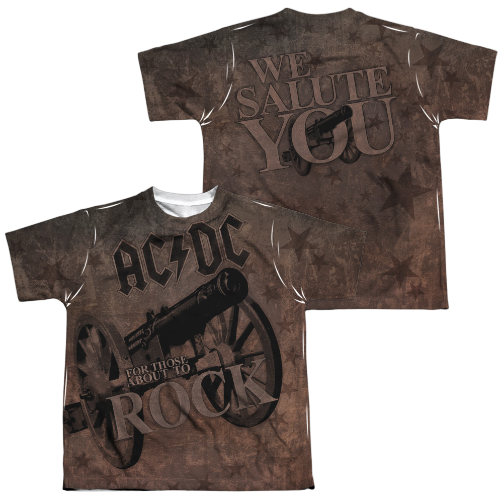 AC/DC We Salute You - Youth All-Over Print T-Shirt (Ages 8-12)