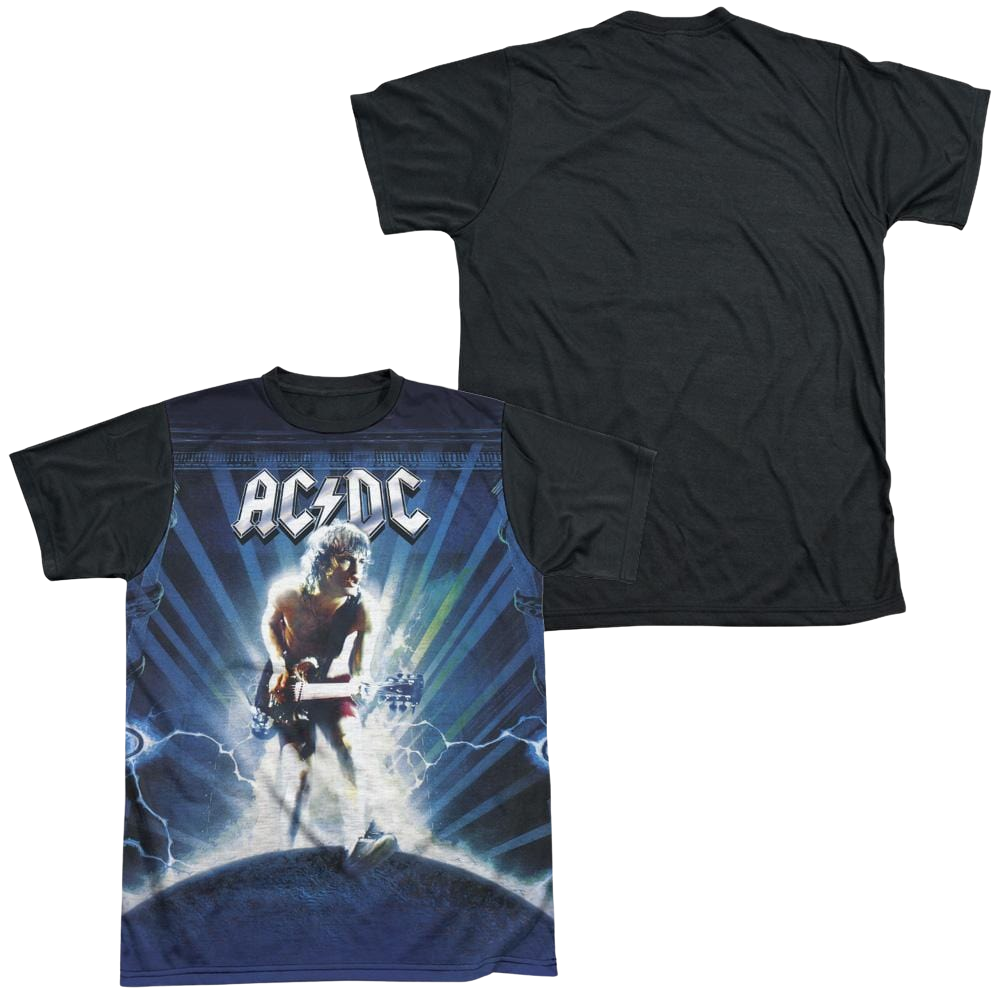 AC/DC Lightning - Men's Black Back T-Shirt