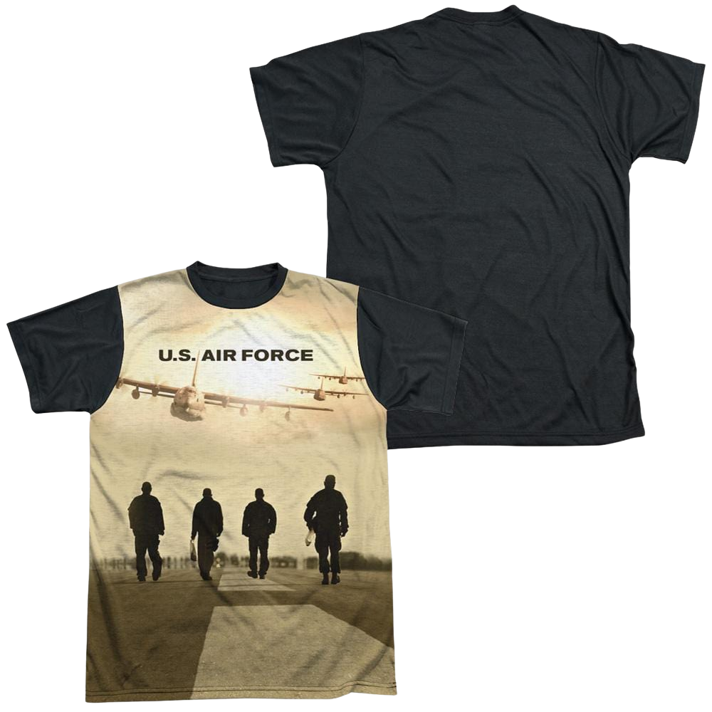Air Force Long Walk - Men's Black Back T-Shirt