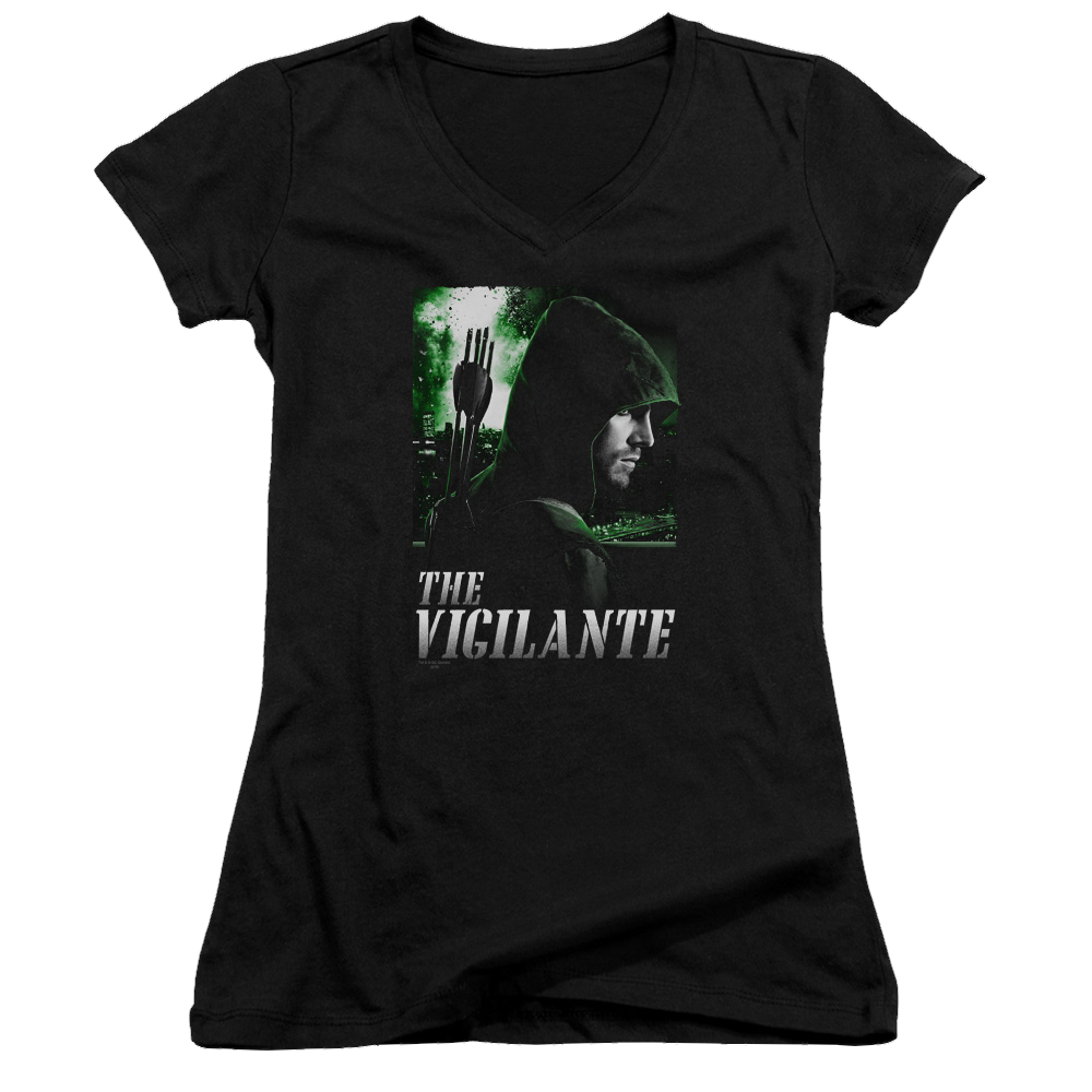 Arrow Star City Defender - Juniors V-Neck T-Shirt