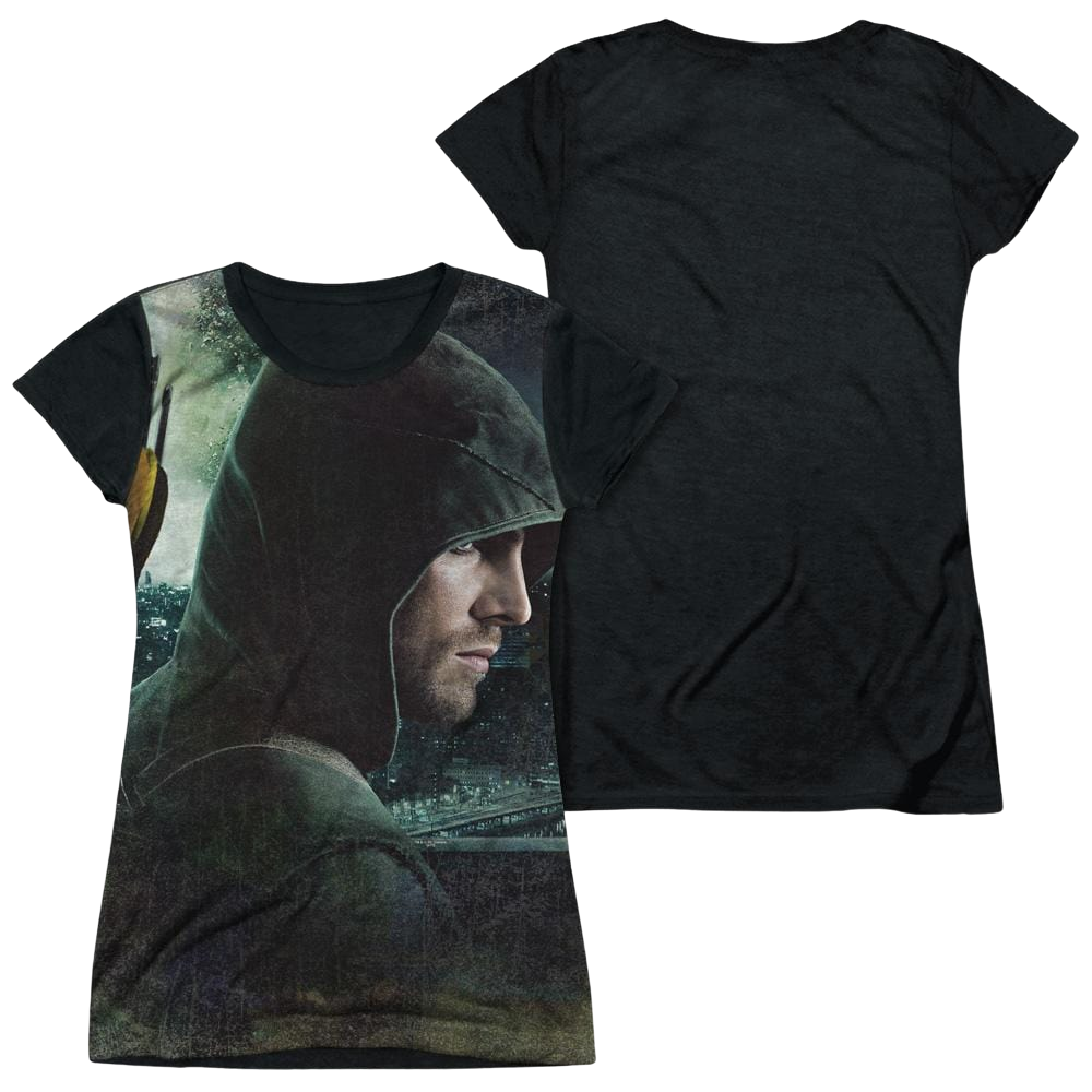 Arrow Hero - Juniors Black Back T-Shirt