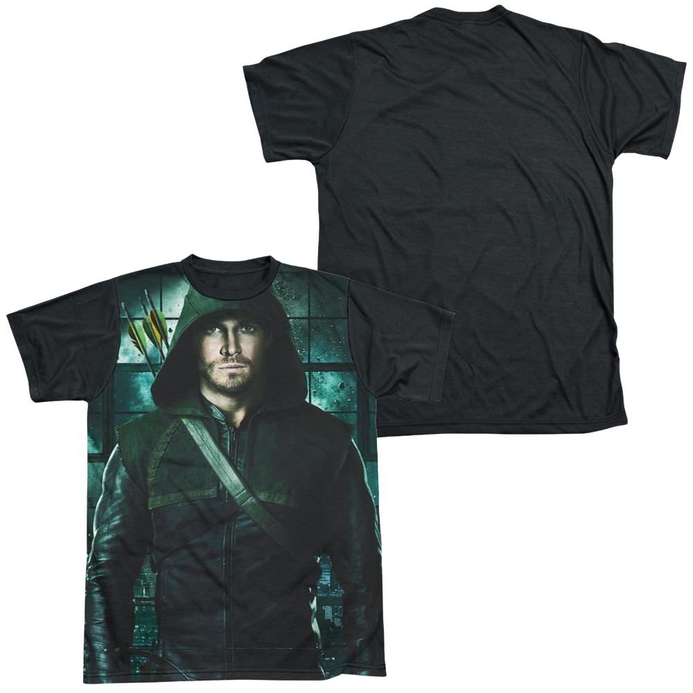 Arrow Two Sides - Men's Black Back T-Shirt