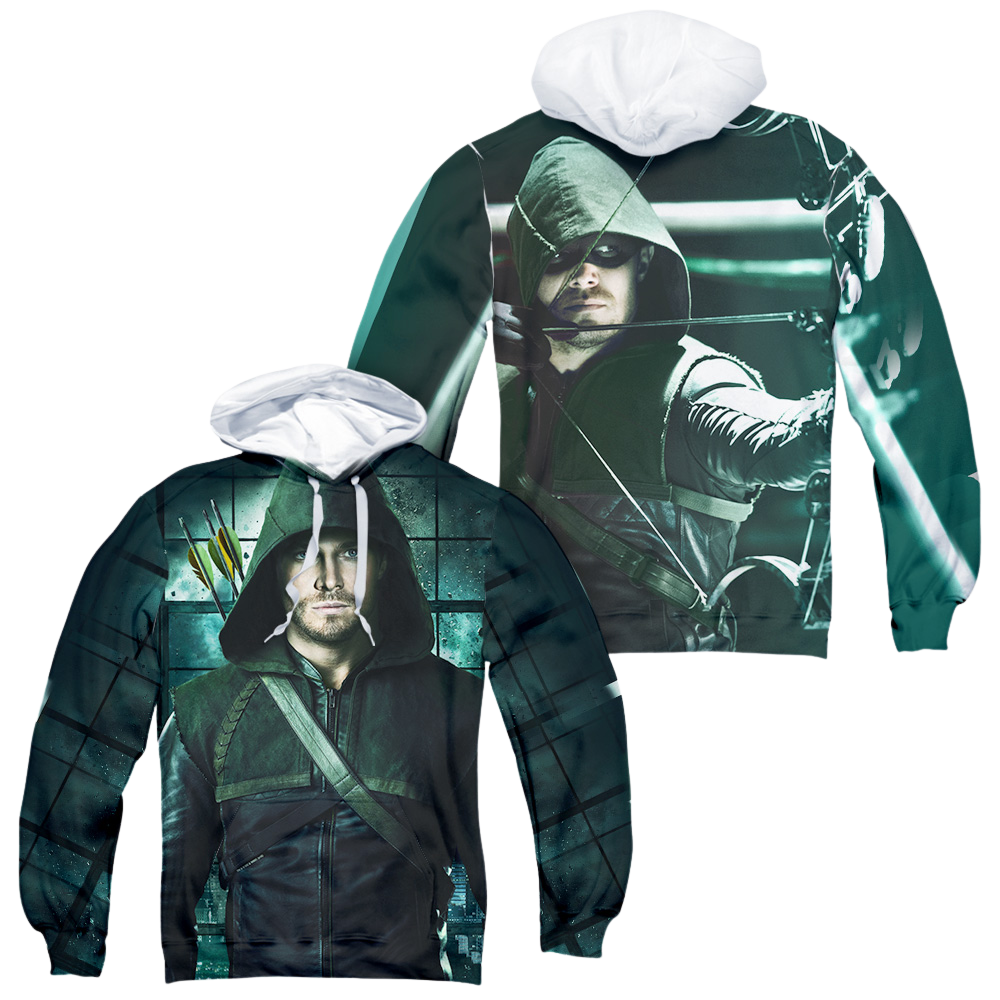 Arrow Two Sides - All-Over Print Pullover Hoodie