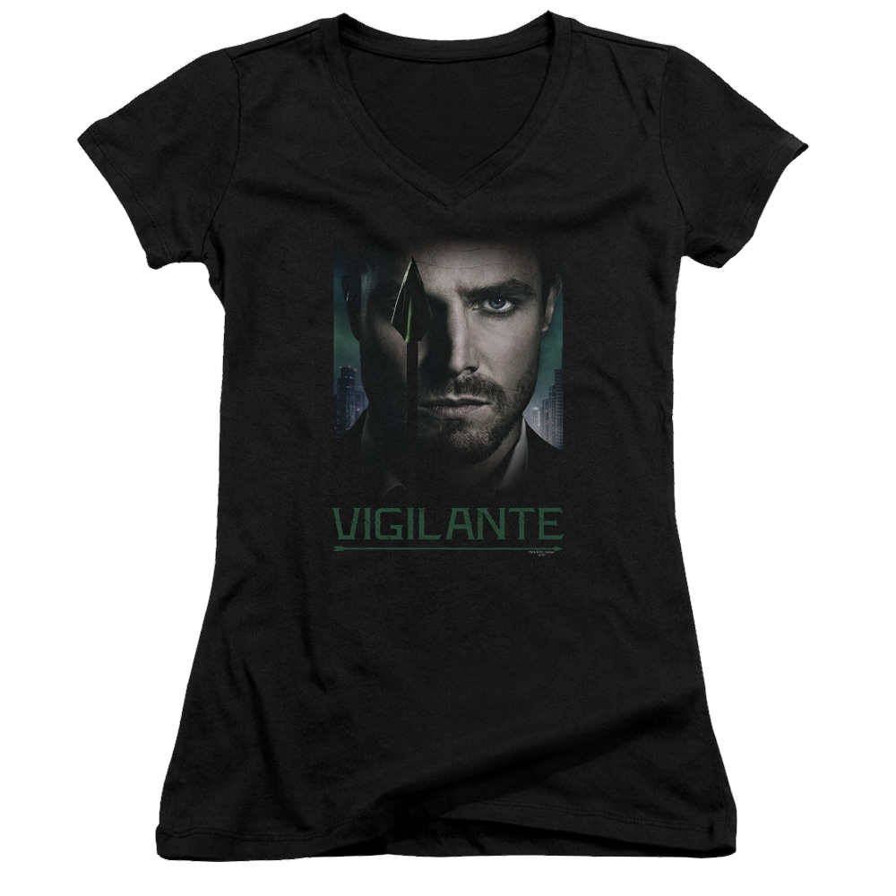 Arrow Good Eye - Juniors V-Neck T-Shirt