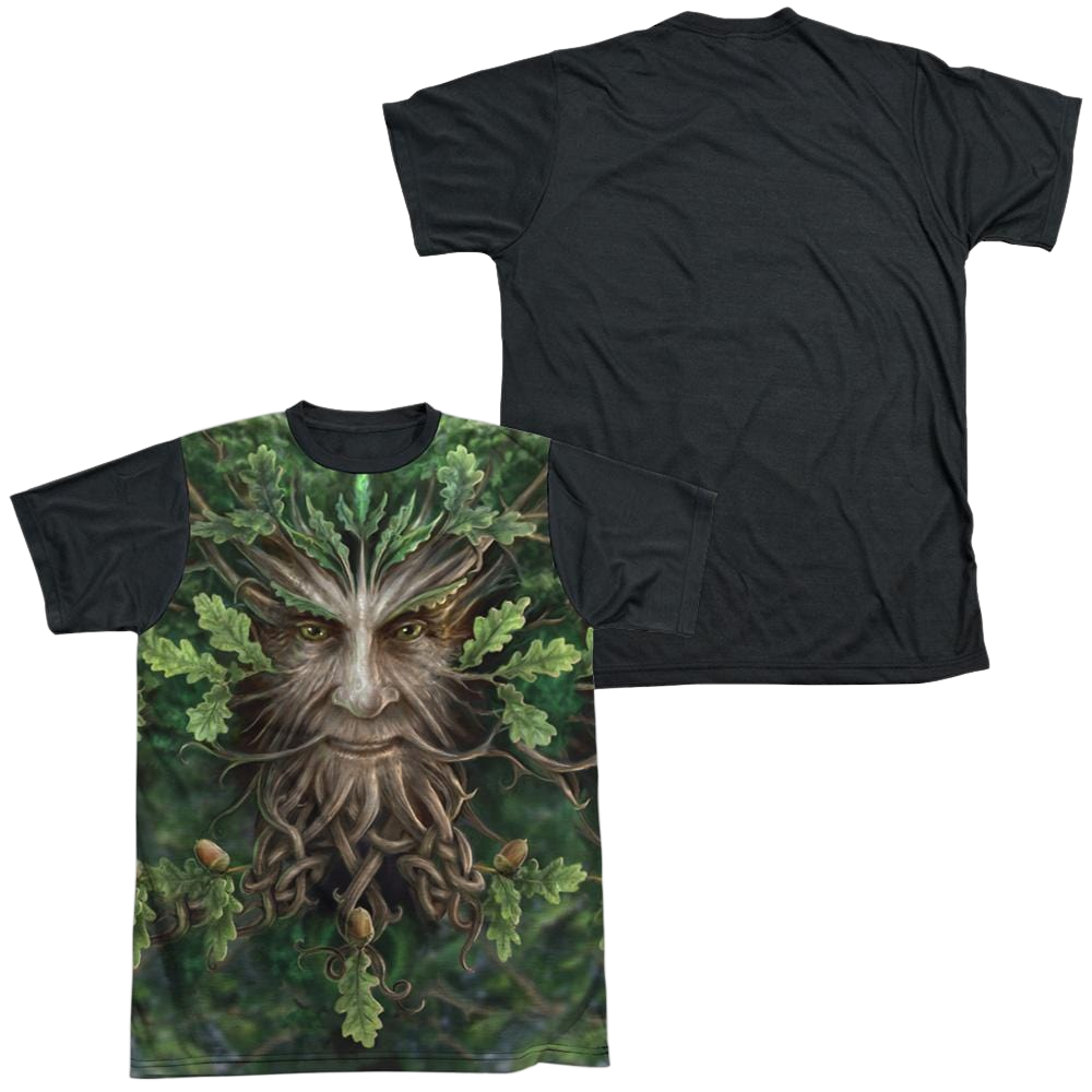 Anne Stokes Oak King - Men's Black Back T-Shirt