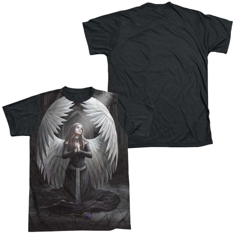 Anne Stokes Prayer For The Fallen - Men's Black Back T-Shirt