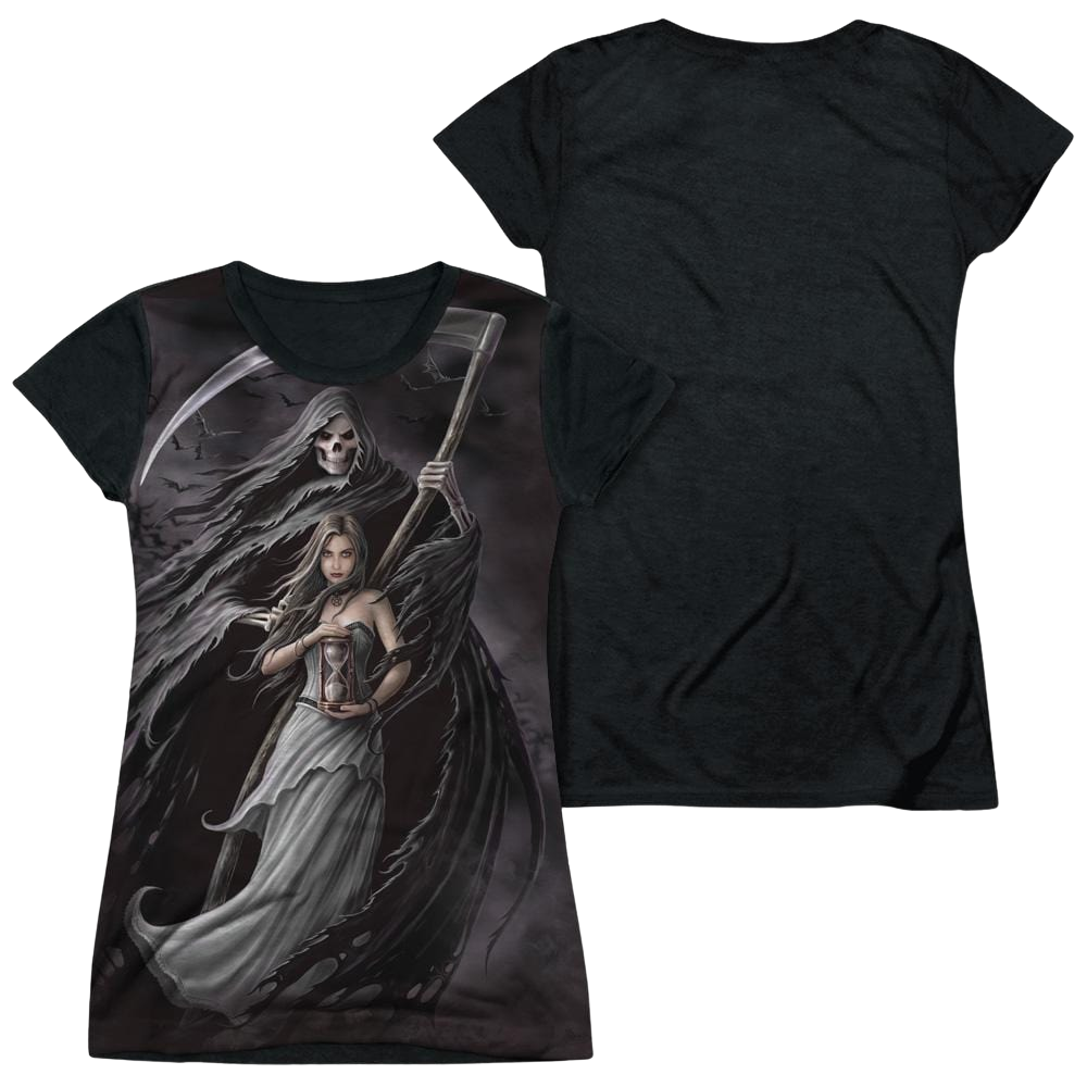 Anne Stokes Summon The Reaper - Juniors Black Back T-Shirt