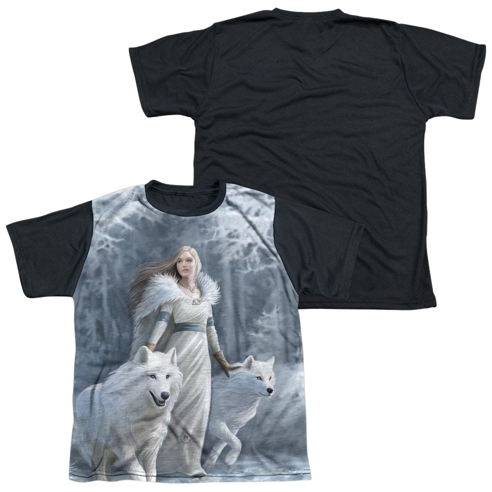 Anne Stokes Winter Guardians - Youth Black Back T-Shirt (Ages 8-12)