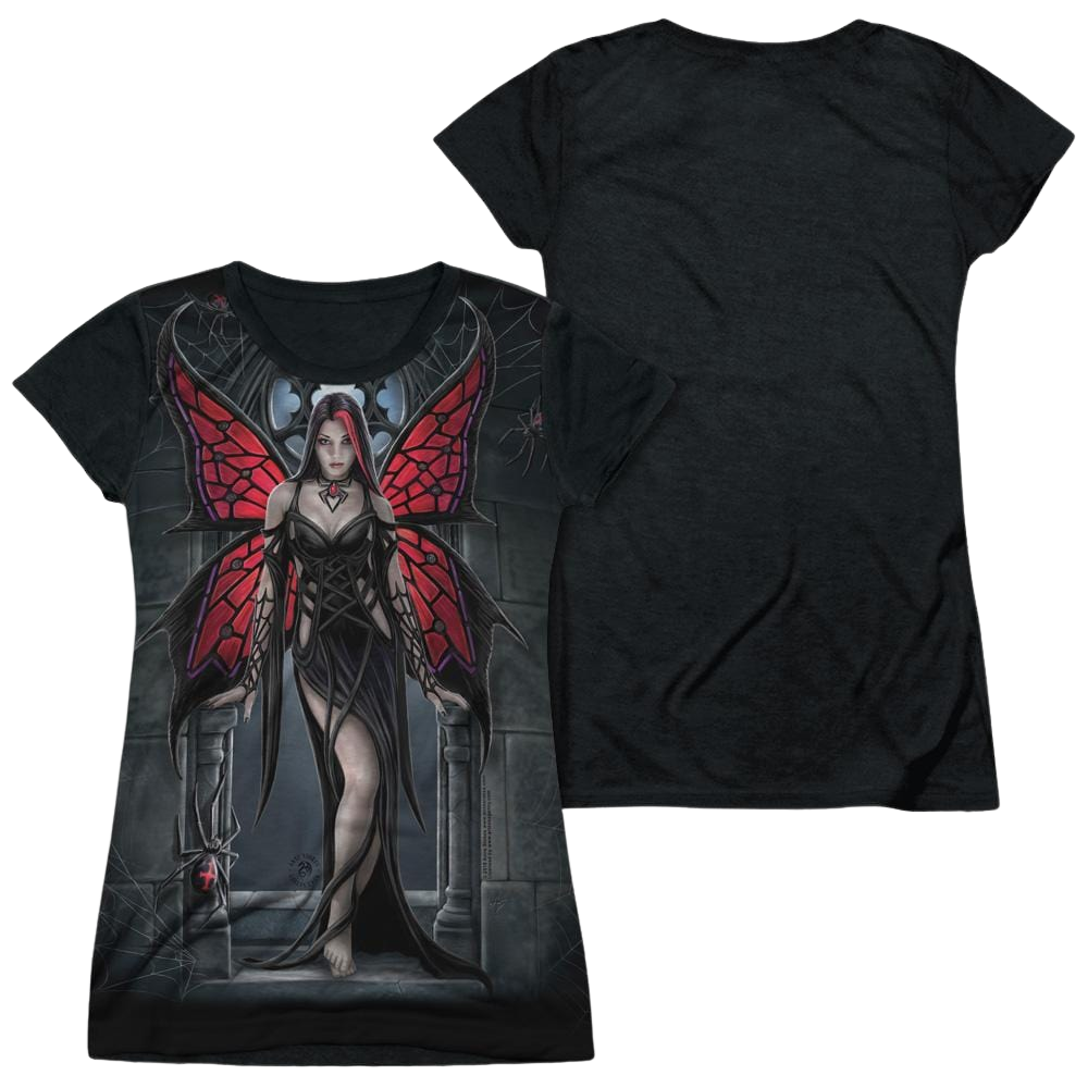Anne Stokes Arcanafaria - Juniors Black Back T-Shirt