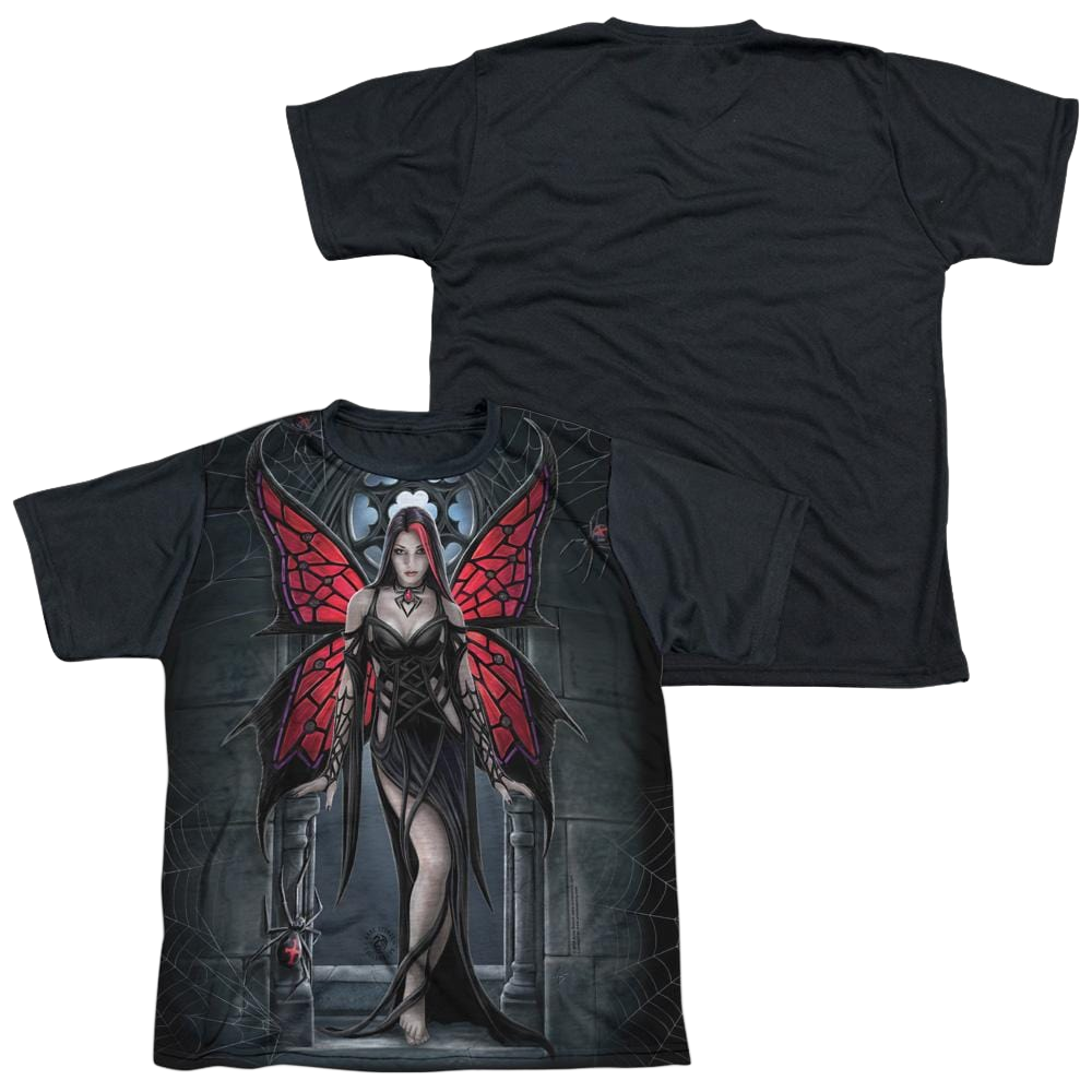 Anne Stokes Arcanafaria - Youth Black Back T-Shirt (Ages 8-12)
