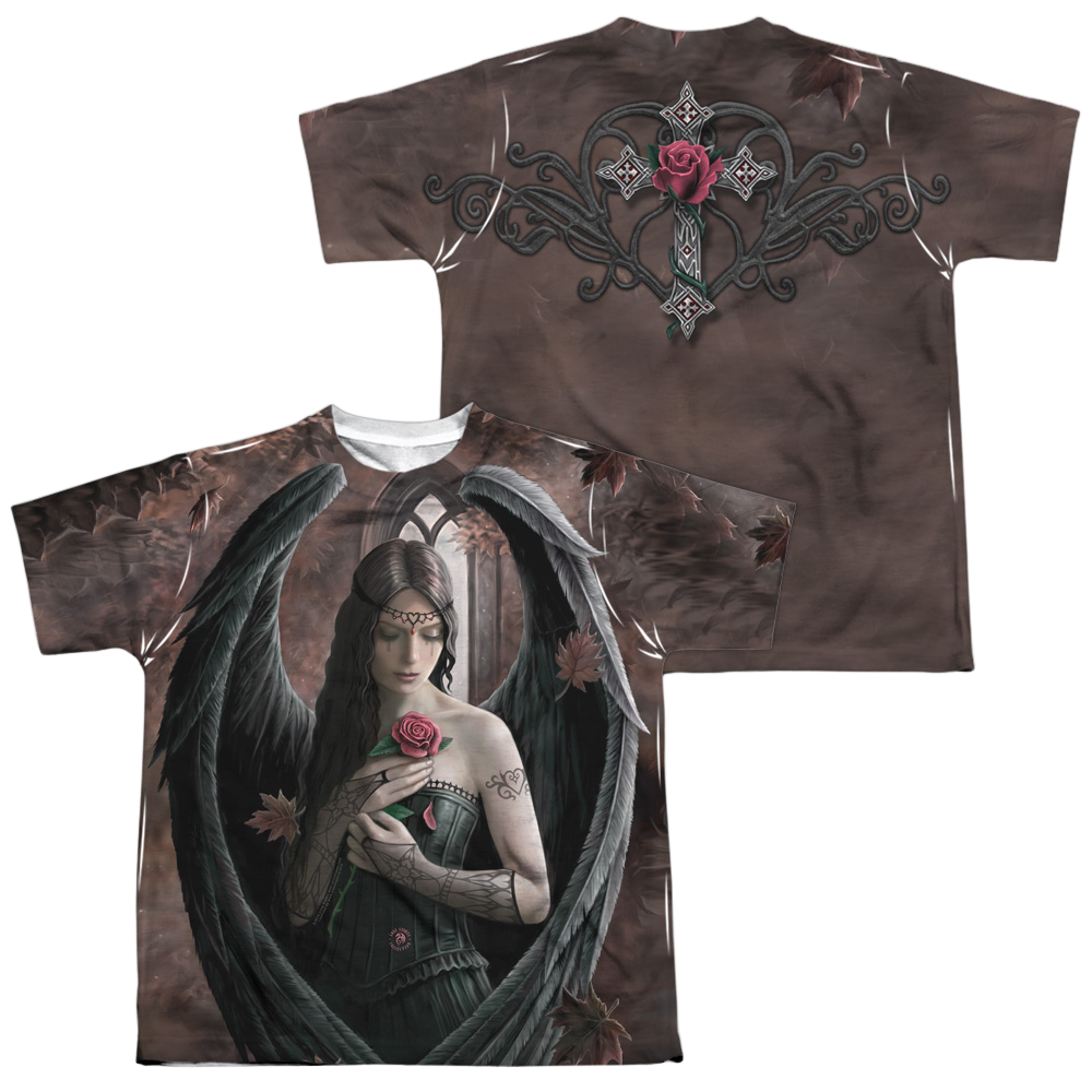 Anne Stokes Angel Rose - Youth All-Over Print T-Shirt (Ages 8-12)