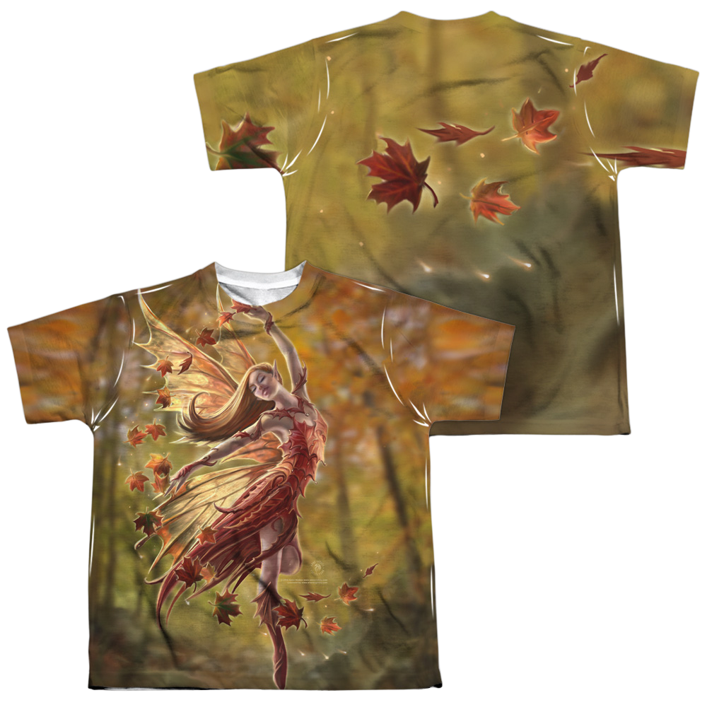Anne Stokes Autumn Fairy - Youth All-Over Print T-Shirt (Ages 8-12)