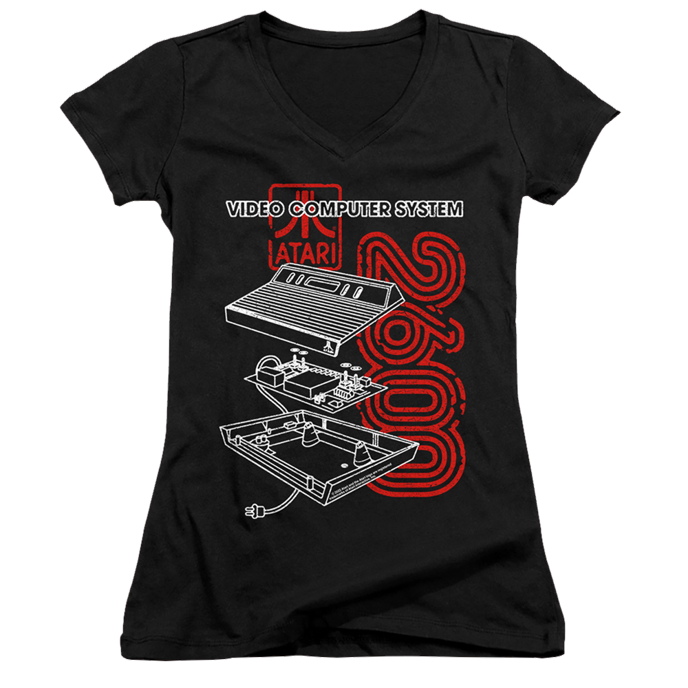 Atari 2600 - Juniors V-Neck T-Shirt