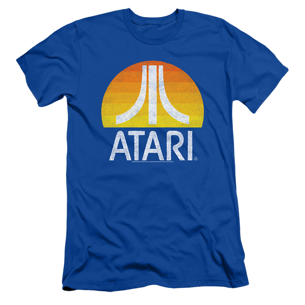Atari Sunrise Eroded - Men's Slim Fit T-Shirt