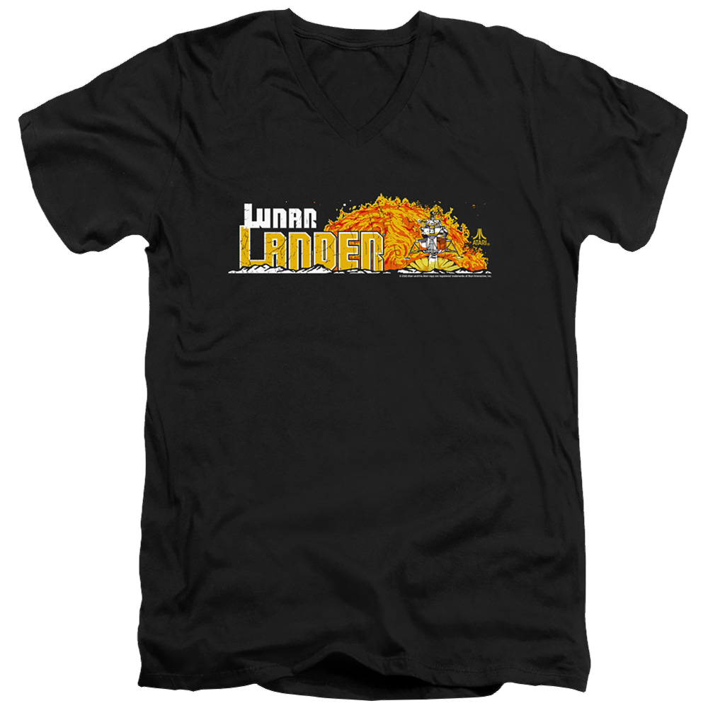 Atari Lunar Marquee - Men's V-Neck T-Shirt