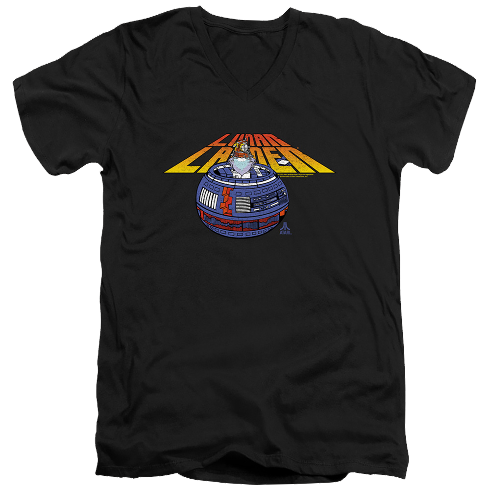 Atari Lunar Globe - Men's V-Neck T-Shirt
