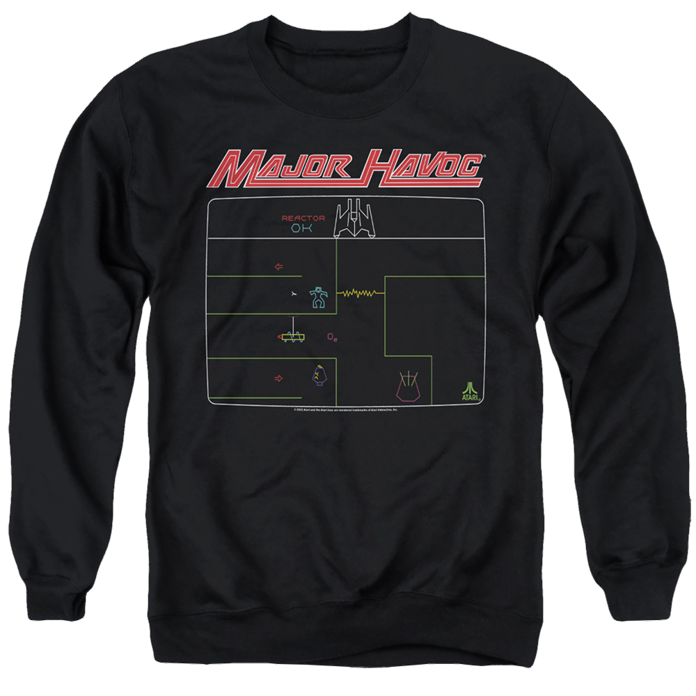 Atari Major Havoc Screen - Men's Crewneck Sweatshirt
