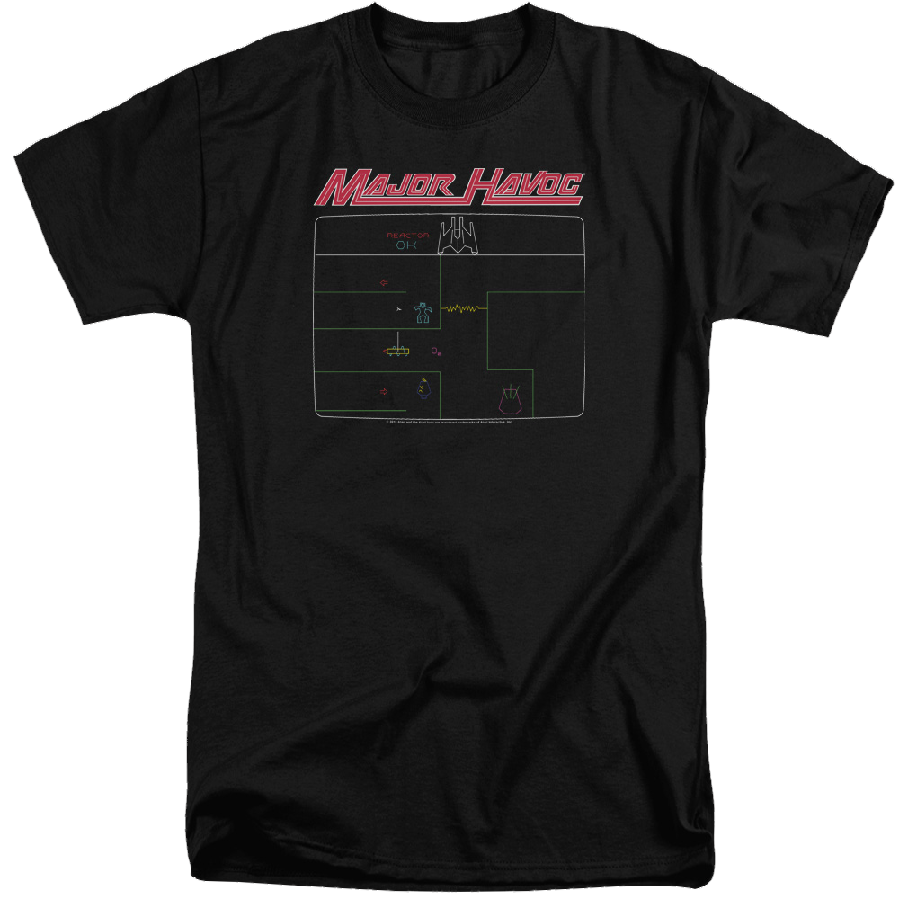 Atari Major Havoc Screen - Men's Tall Fit T-Shirt