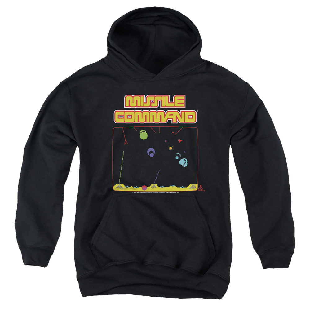 Atari Missle Screen Youth Pull-Over Hoodie