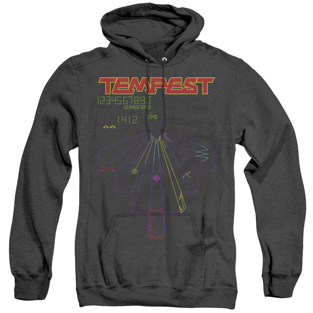 Atari Tempest Screen - Heather Pullover Hoodie