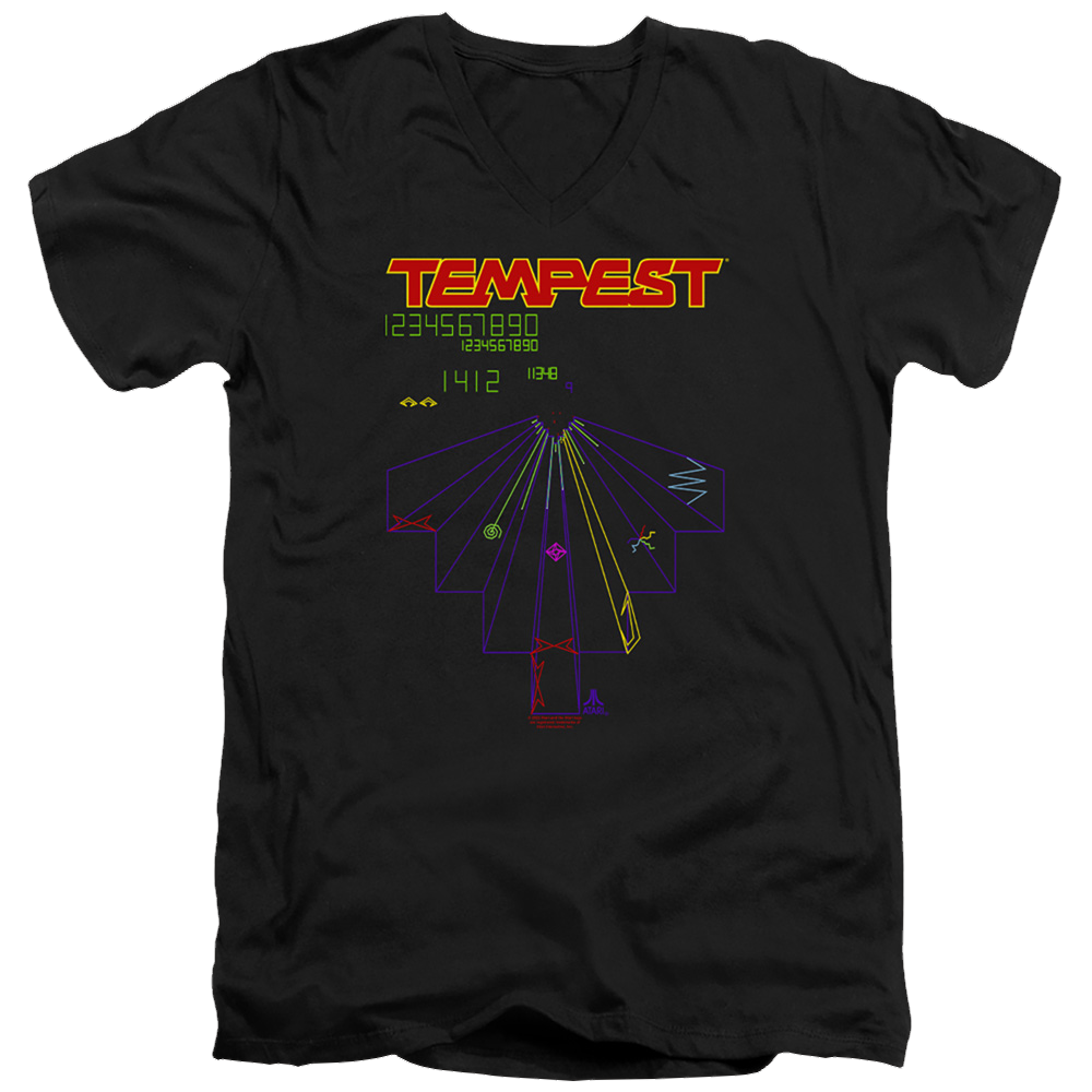 Atari Tempest Screen - Men's V-Neck T-Shirt