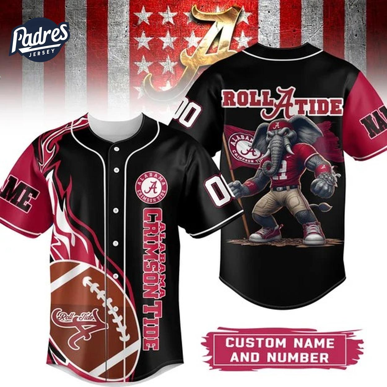 Alabama Crimson Tide Football Baseball Jersey For Fans - Padres Jersey Oasis: Elevate Your Baseball Style Game