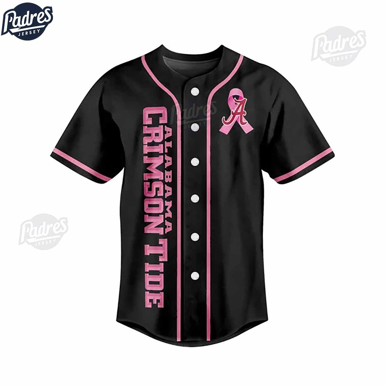 Alabama Crimson Tide Football Breast Cancer Baseball Jersey - Padres Jersey Oasis: Elevate Your Baseball Style Game