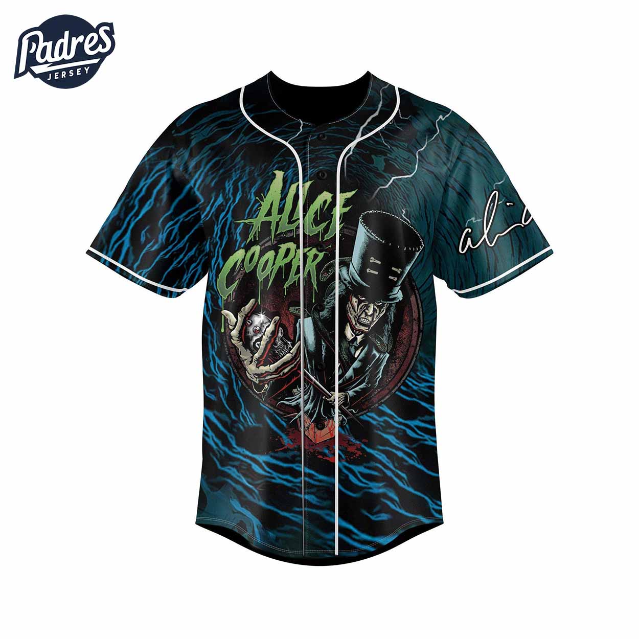 Alice Cooper Too Close For Comfort Baseball Jersey - Padres Jersey Oasis: Elevate Your Baseball Style Game