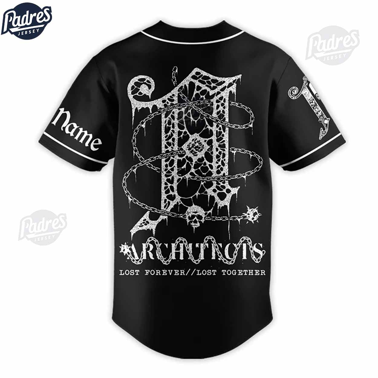 Architects Band Custom Black Baseball Jersey - Padres Jersey Oasis: Elevate Your Baseball Style Game