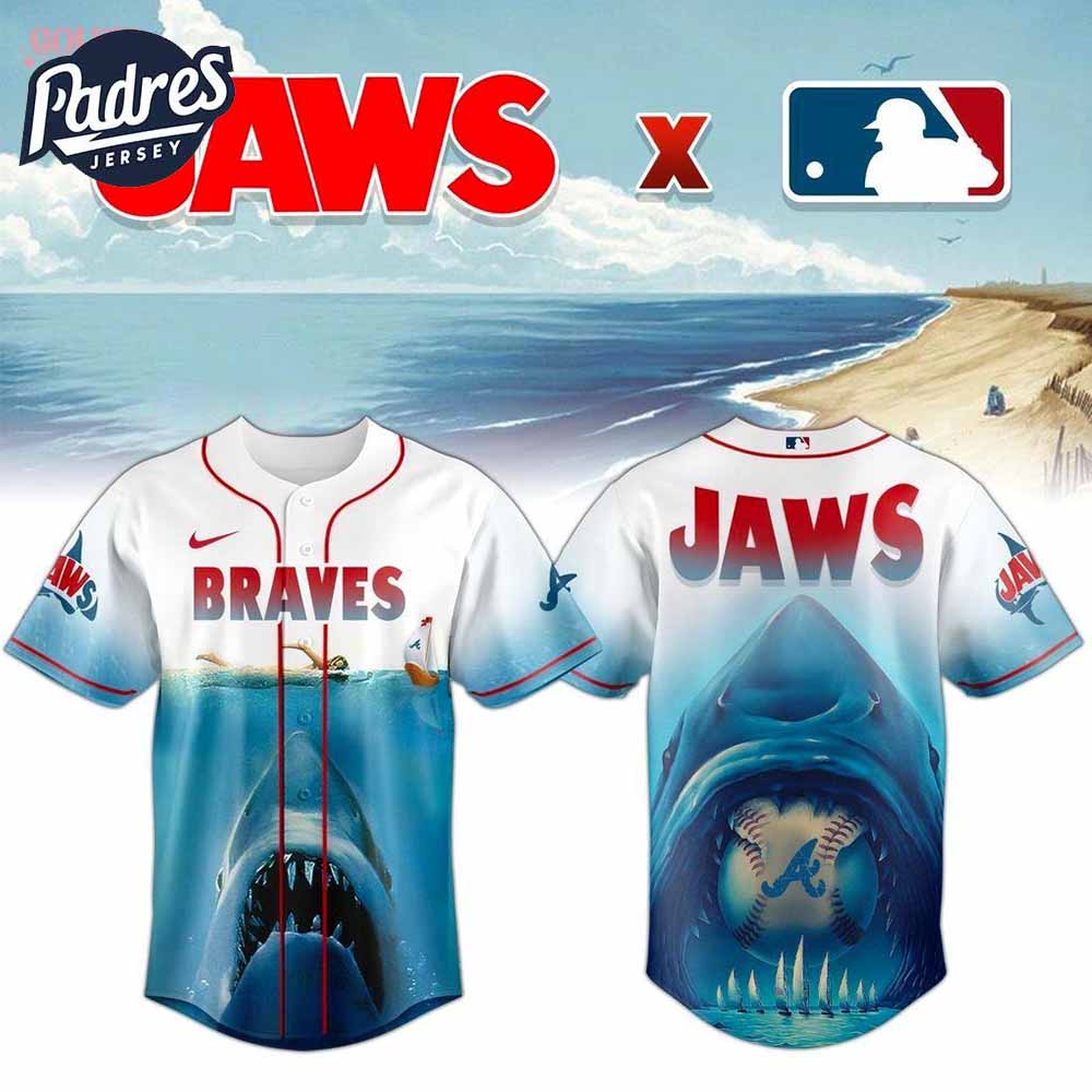 Atlanta Braves x Jaws 2025 Baseball Jersey - Padres Jersey Oasis: Elevate Your Baseball Style Game