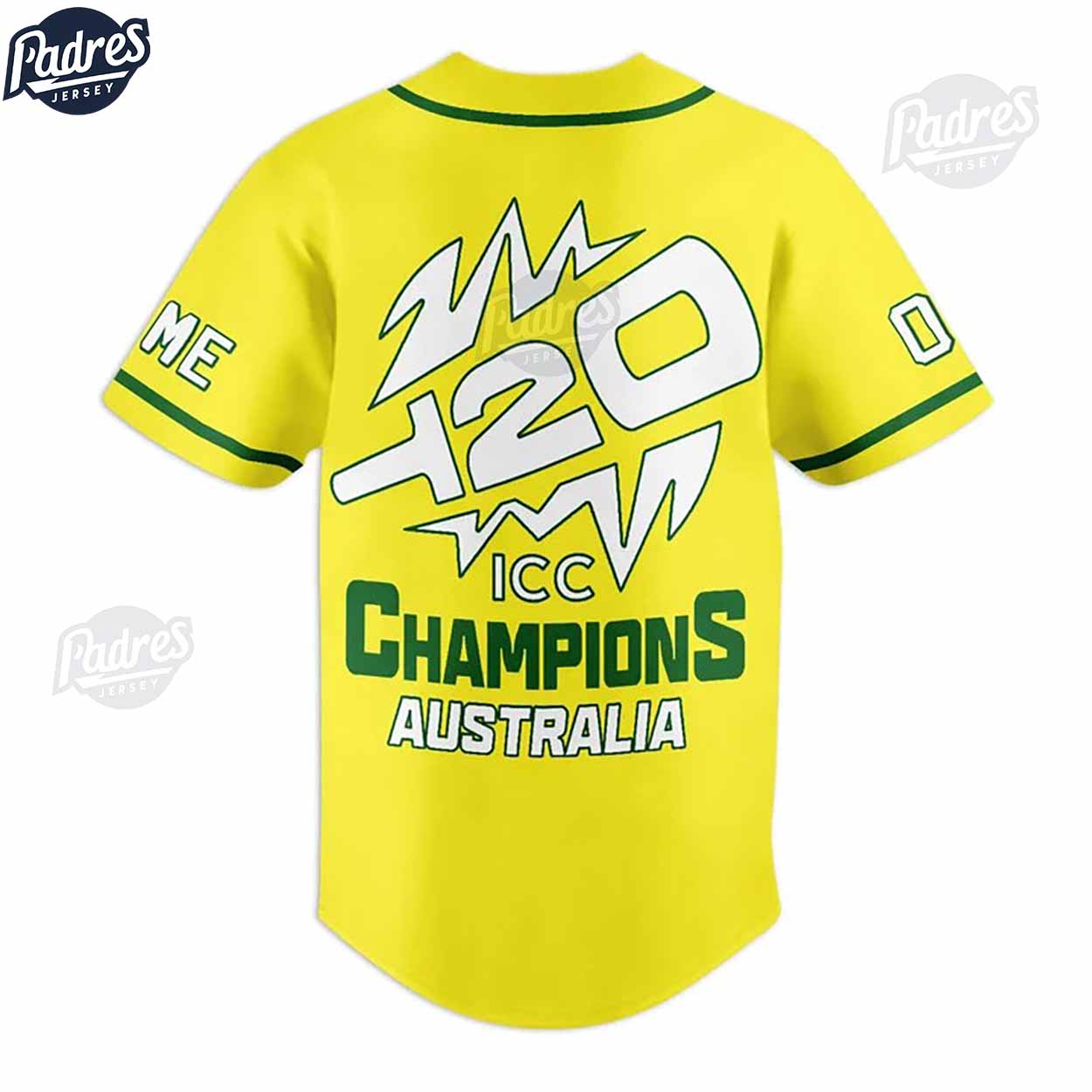 Australian Cricket Team Champions ICC World Cup Custom Baseball Jersey - Padres Jersey Oasis: Elevate Your Baseball Style Game