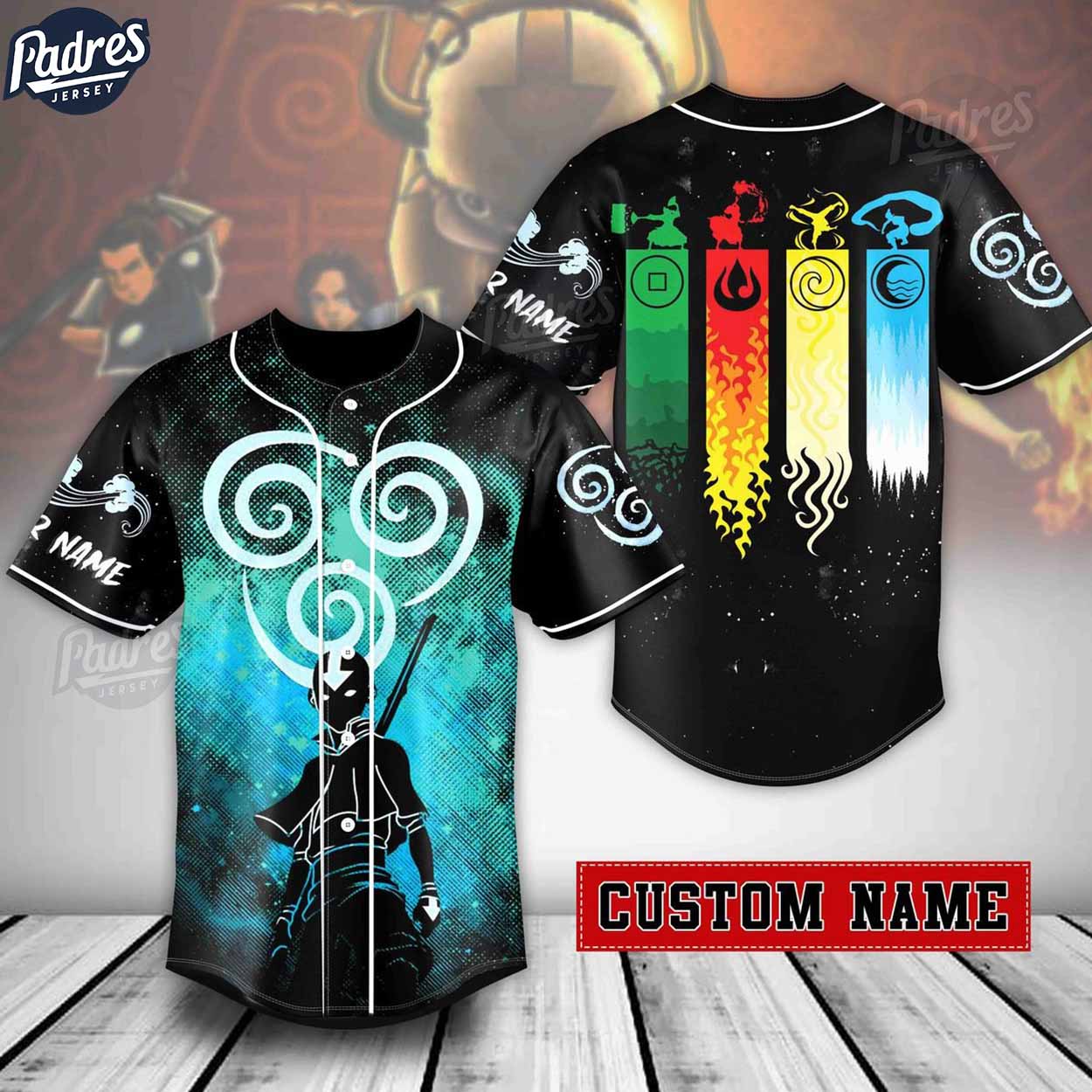 Avatar The Last Airbender Air Nomads Custom Baseball Jersey Style - Padres Jersey Oasis: Elevate Your Baseball Style Game