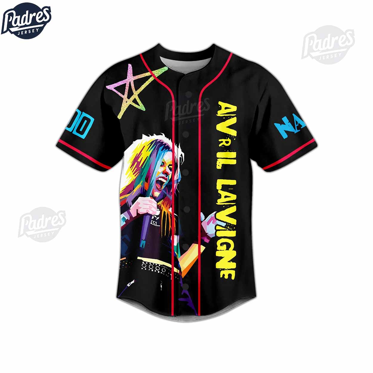 Avril Lavigne What The Hell Custom Baseball Jersey - Padres Jersey Oasis: Elevate Your Baseball Style Game