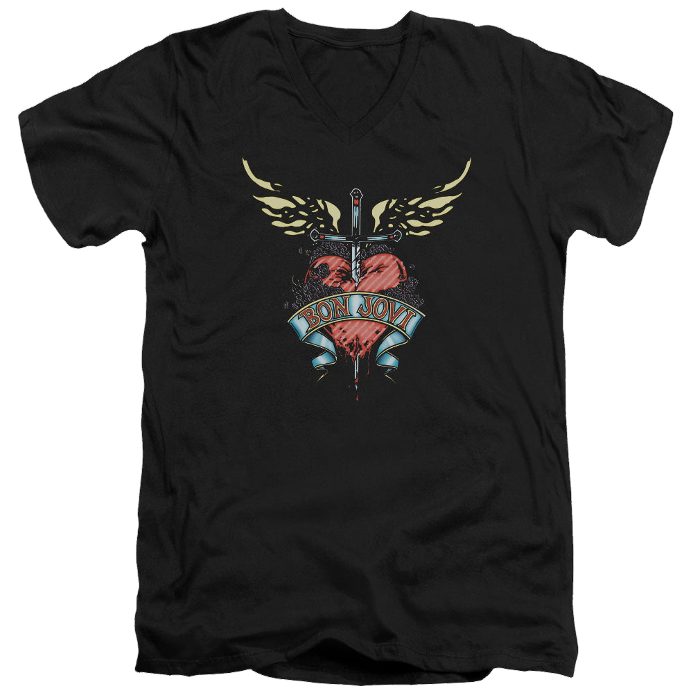 Bon Jovi Daggered - Men's V-Neck T-Shirt