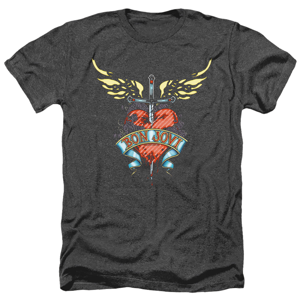Bon Jovi Daggered - Men's Heather T-Shirt