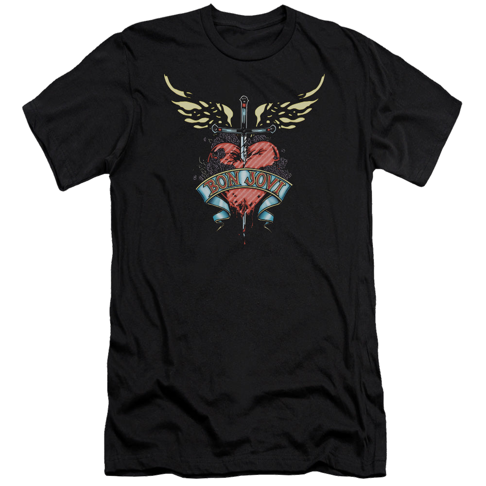 Bon Jovi Daggered - Men's Premium Slim Fit T-Shirt