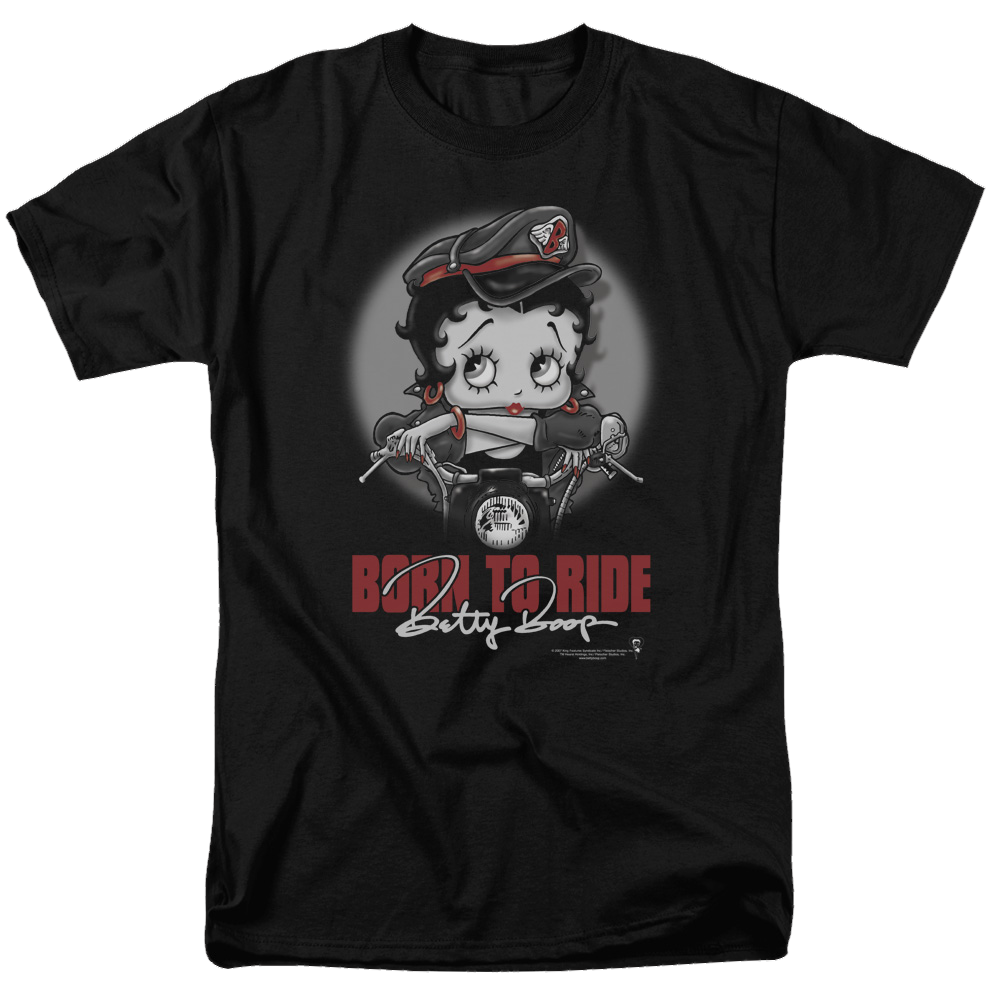Betty Boop Born To Ride - Men's Regular Fit T-Shirt