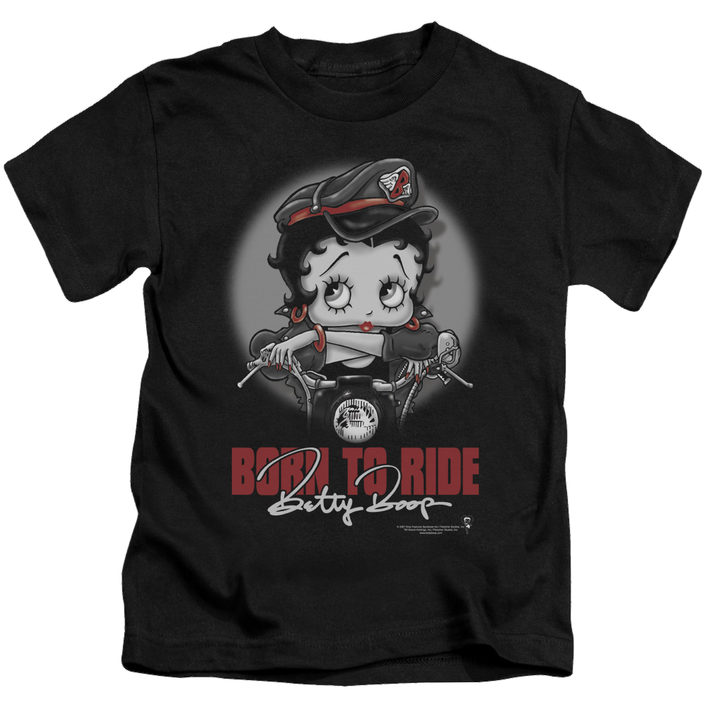Betty Boop Born To Ride - Kid's T-Shirt